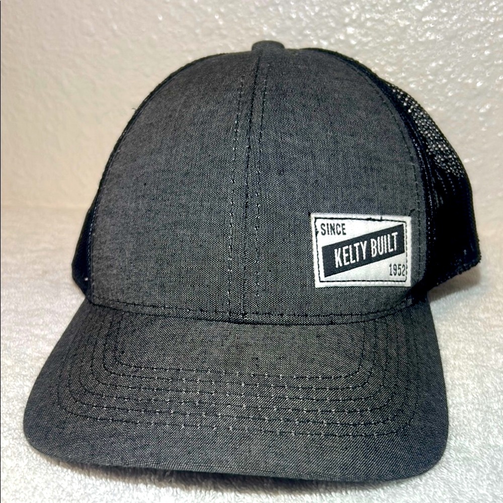 KELTY BUILT : Black Snapback Hat with Mesh Back